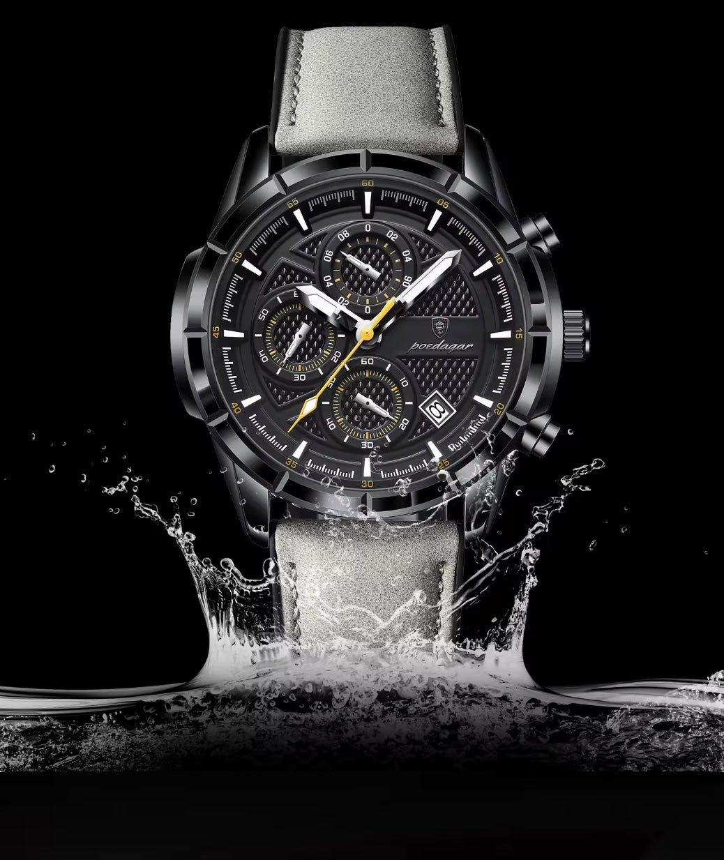 Poedagar 692 - Men’s Chronograph Watch Grey