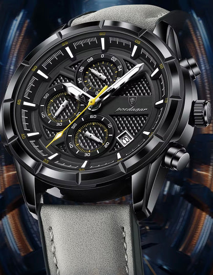 Poedagar 692 - Men’s Chronograph Watch Grey